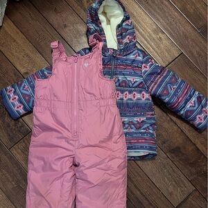 Oshkosh snowsuit set girls 5T